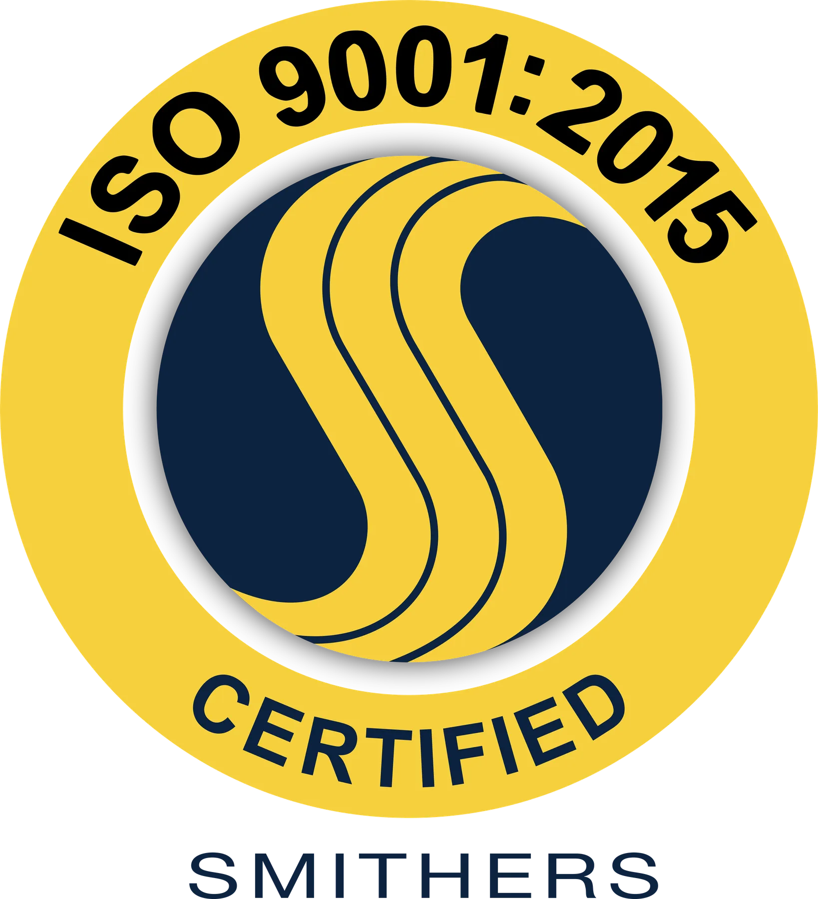 Smithers ISO 9001:2015 certified seal